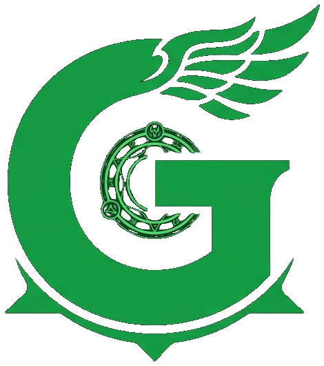 Garlemald Software — a winged emerald-green G